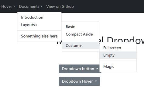 Bootstrap Dropdown Components .